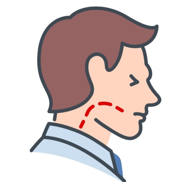 목통증이 있는 남자 이미지