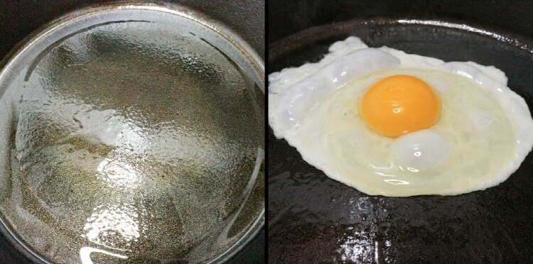 무쇠팬-예열-및-계란후라이하기