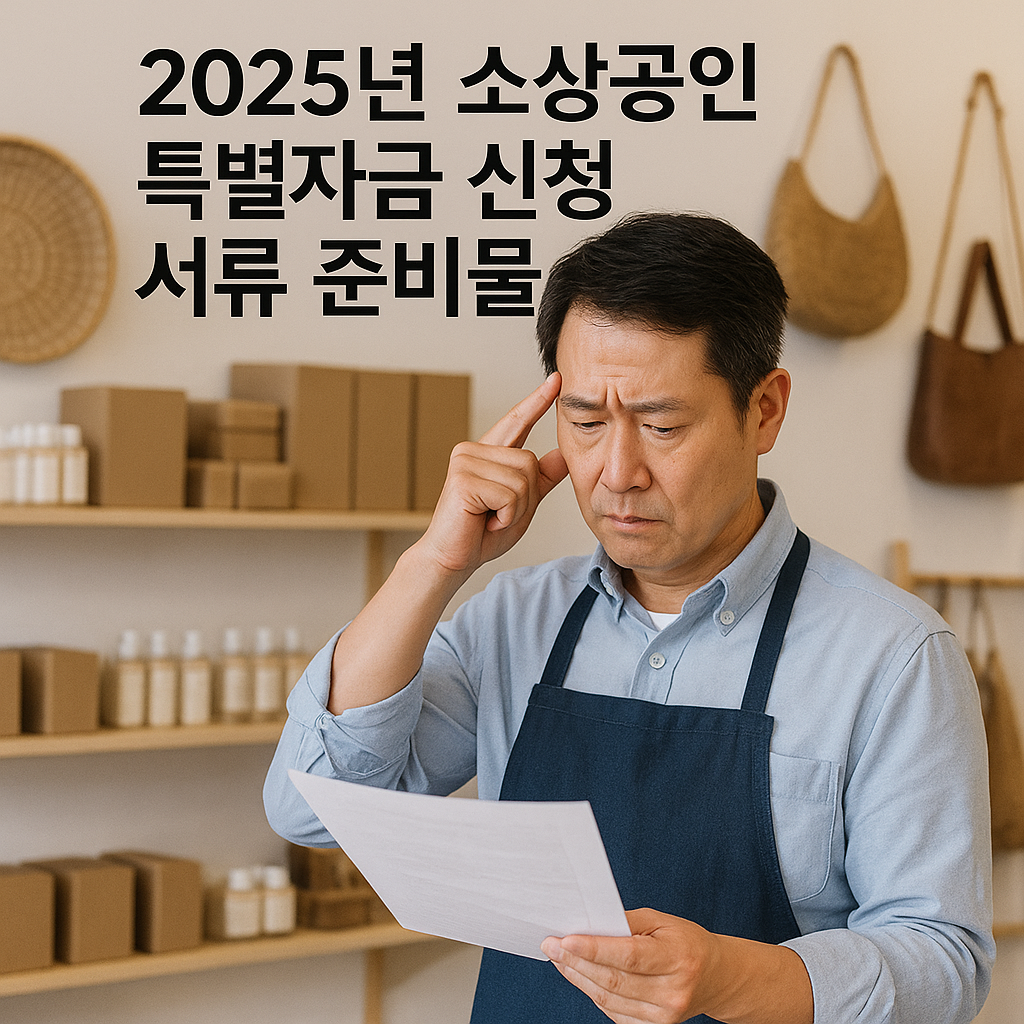 2025 소상공인 특별자금 온라인 신청 방법