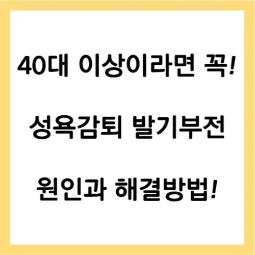 발기부전 원인