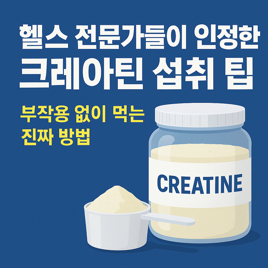 부작용 없이 먹는 진짜 방법