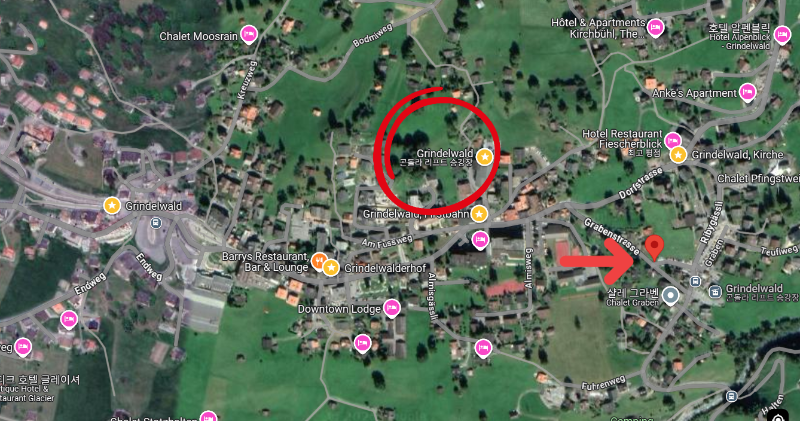 스위스 피르스트와 주차장