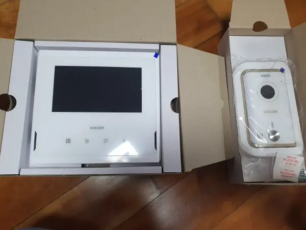 구입한 현관 비디오폰과 현관카메라