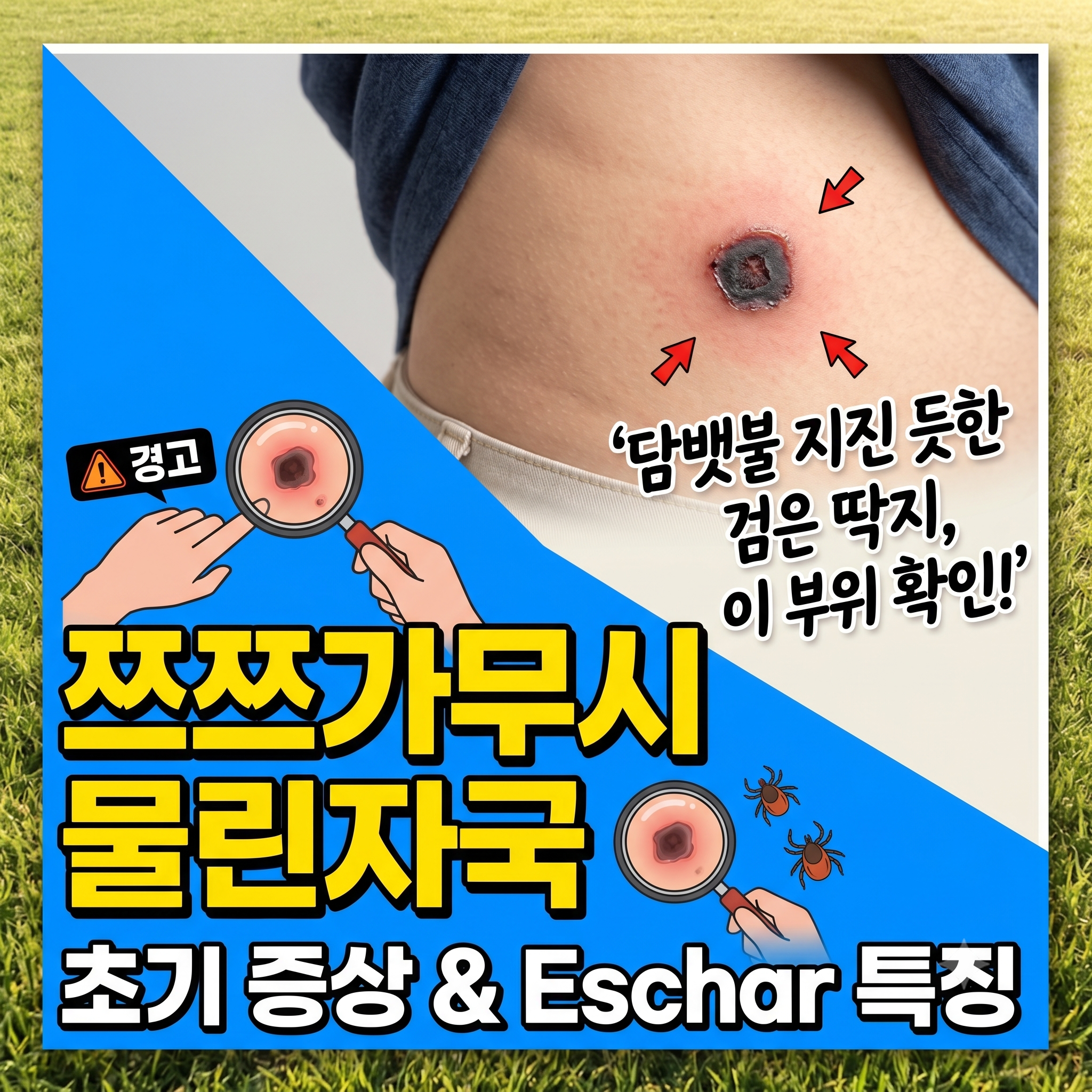 쯔쯔가무시 물린자국 특징과 꼭 알아야 할 초기 증상 총정리