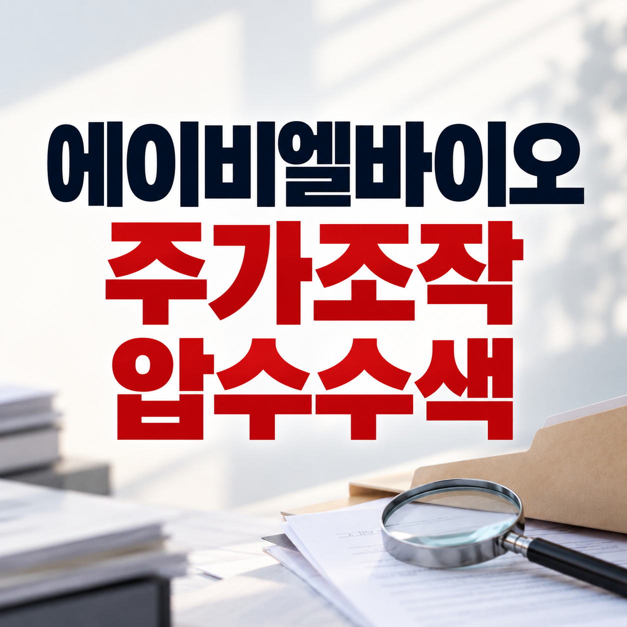 에이비엘 바이오 주가조작