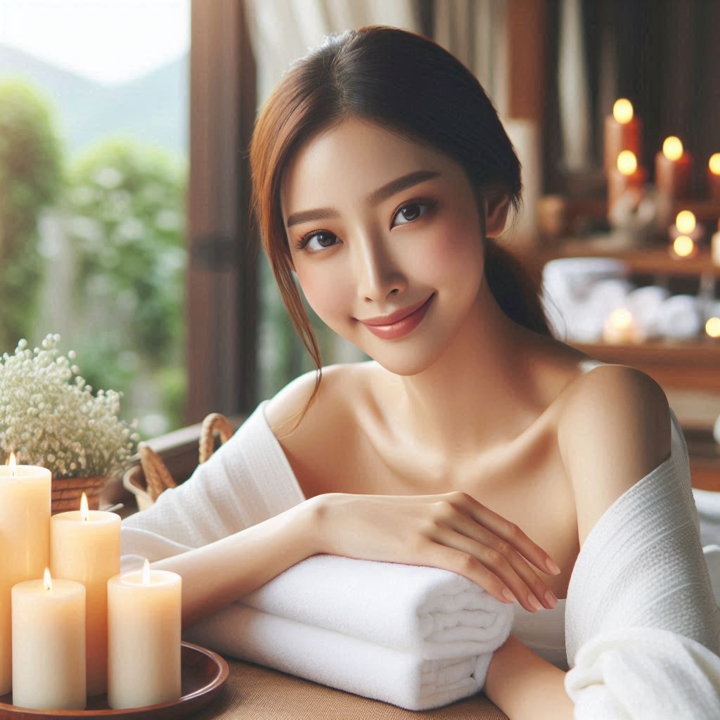 피부,체형관리 샵 배경
