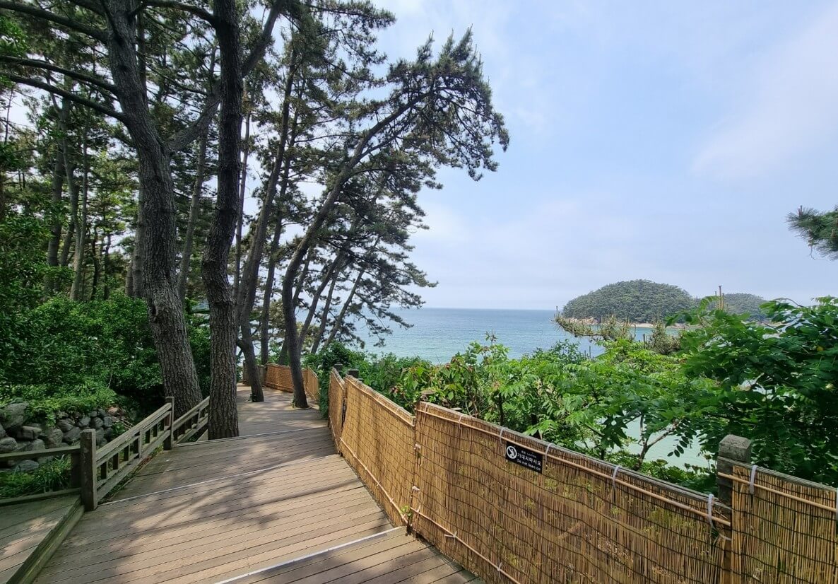 천리포수목원-노을길