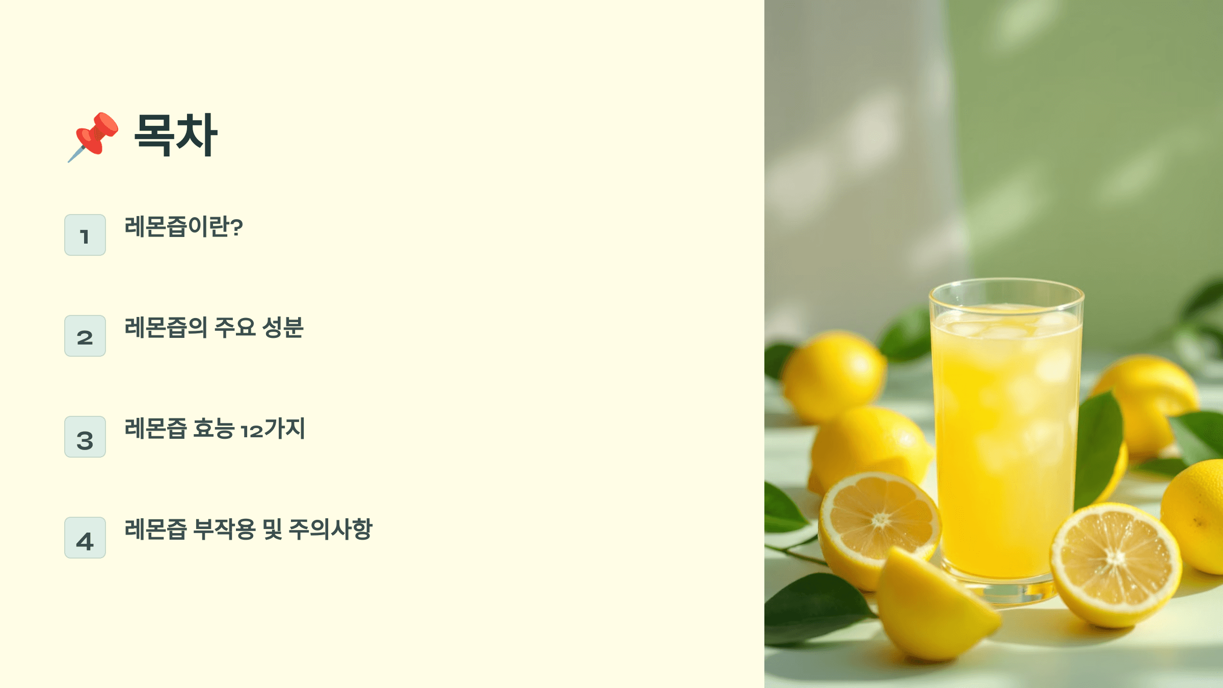 레몬즙 사진입니다.