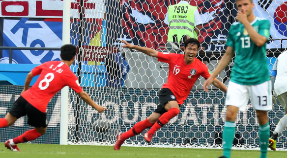 2018년 피파 월드컵 대한민국과 독일 경기장면