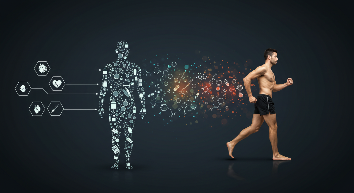 남성 호르몬 보충에 관한 그림