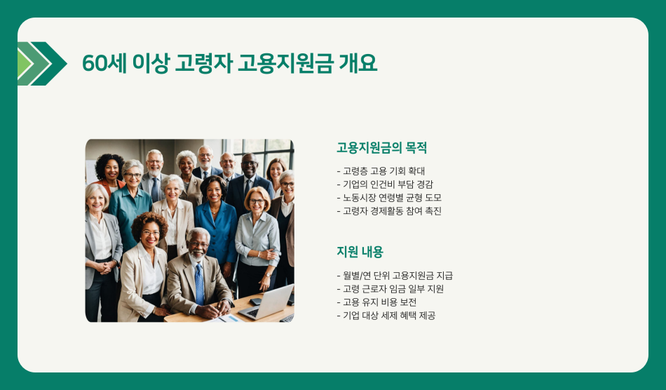 60세 이상 고령자 고용지원금 신청 및 신청서 작성 방법 고용보험 탈퇴여부