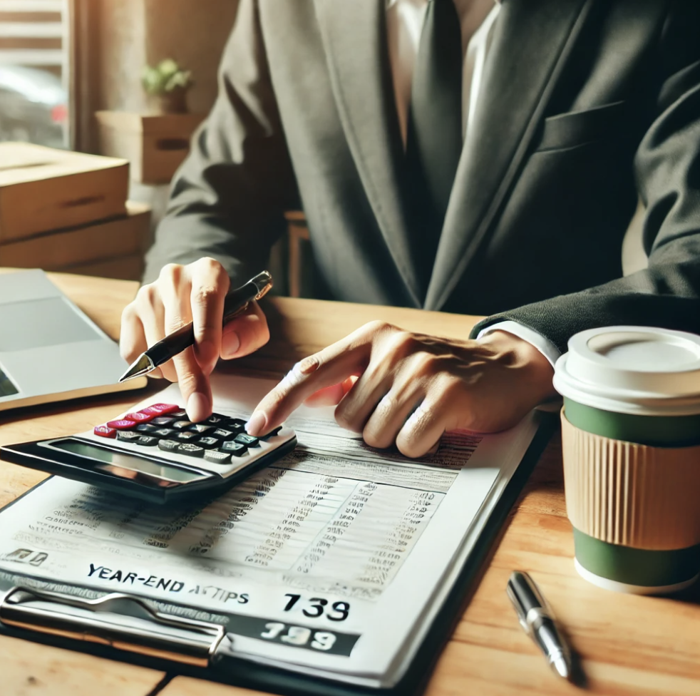 금융전문가가 세금절약 전략을 분석하는 모습