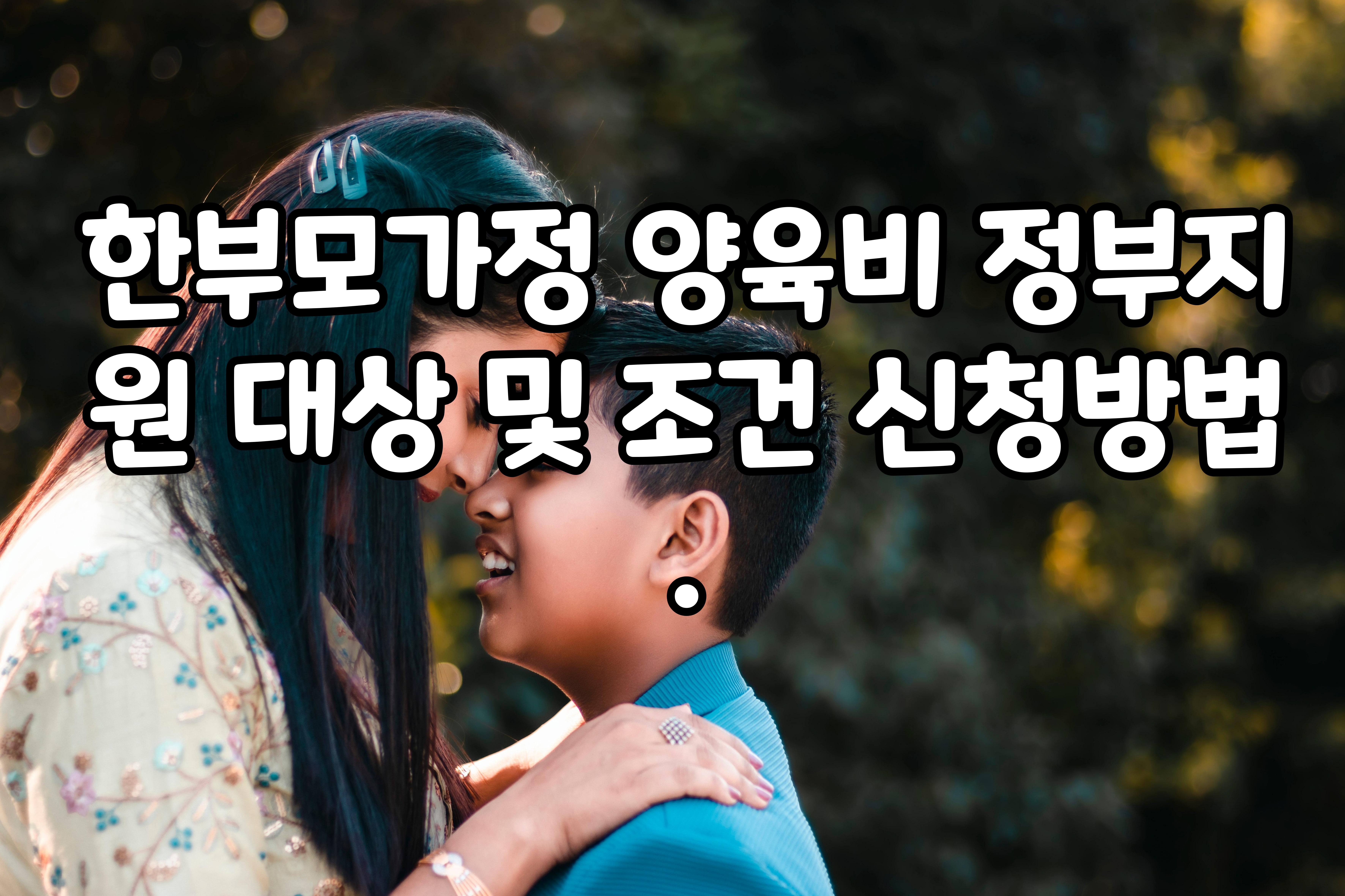 한부모가정- 양육비- 정부지원 -대상