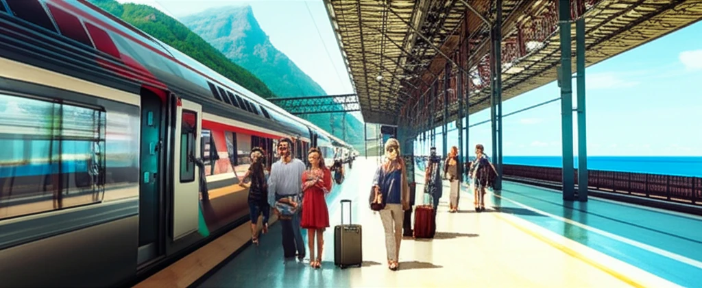 태백역 열차 시간표 확인과 주차장 위..