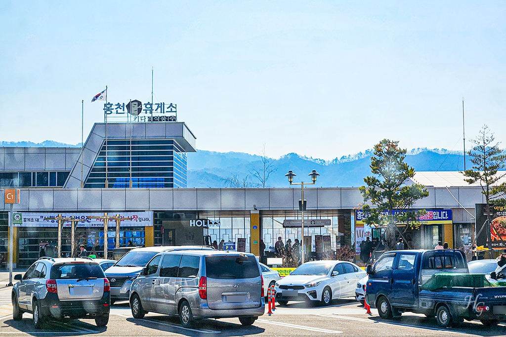 서울에서 속초 시외버스 홍천 휴게소 경유
