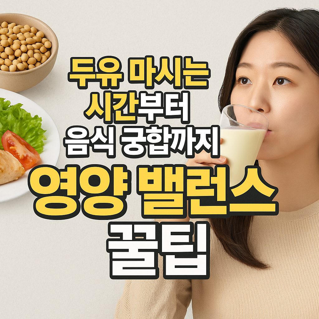 두유 영양 밸런스