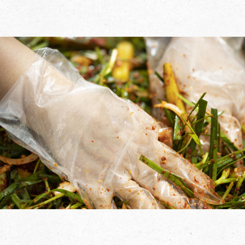 열무 다듬는 손