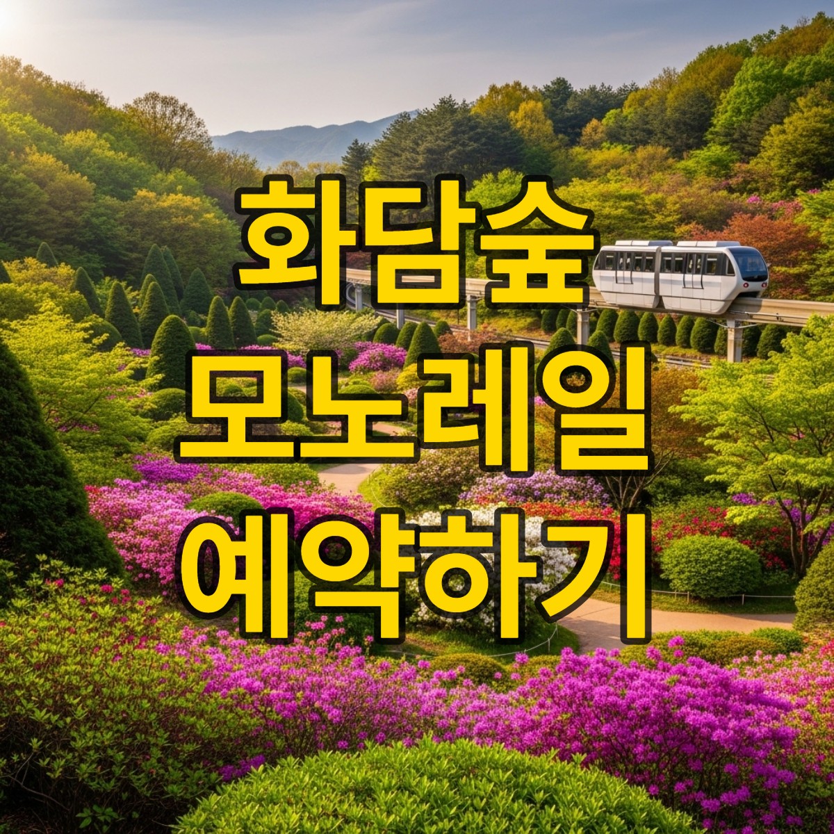 화담숲 입장권 모노레일 예약하기
