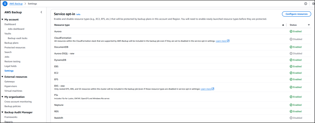 [AWS] AWS Backup으로 Amazon EKS 클러스터 백업하기