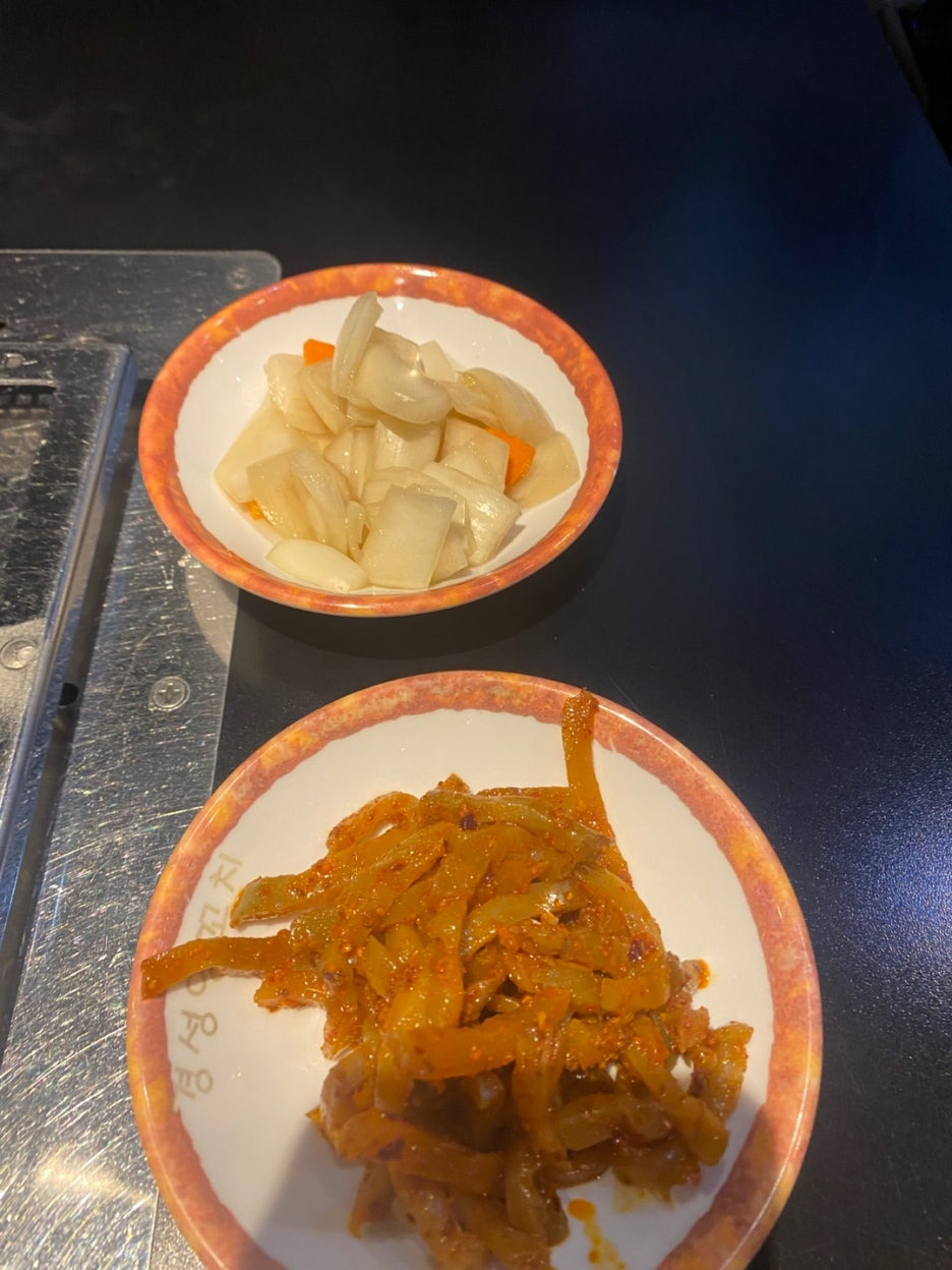 양파절임과 짜사이