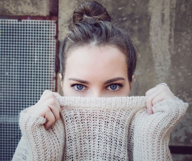 유럽 니트 패션 예시 사진