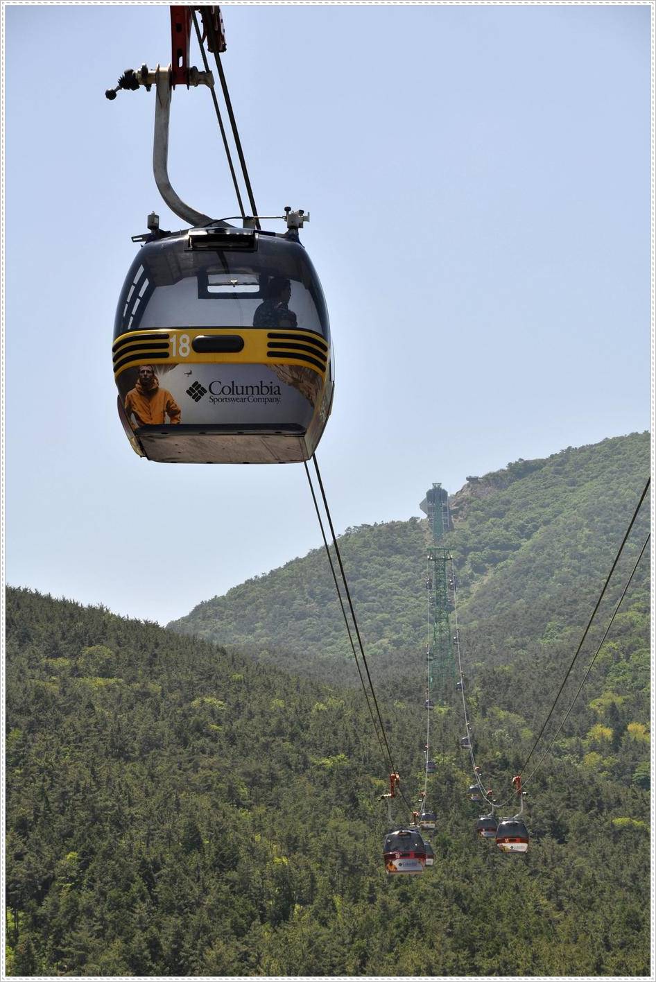 운행중인 통영케이블카