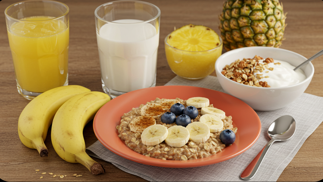 바나나와 궁합이 좋은 음식