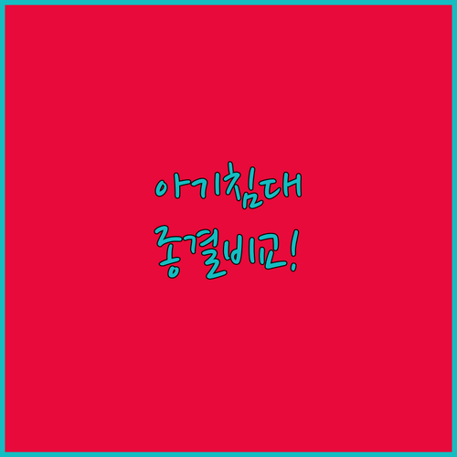 휴대용 아기침대 추천 비교 3종 특징..