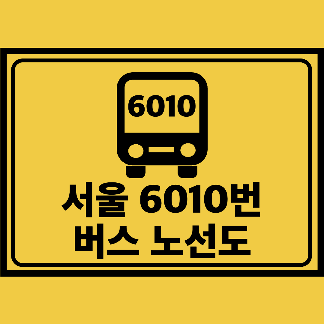 서울6010번버스노선도
