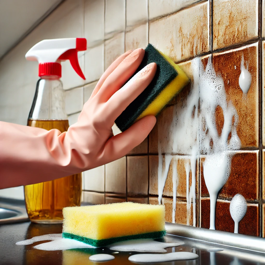 싱크대 기름 때 제거