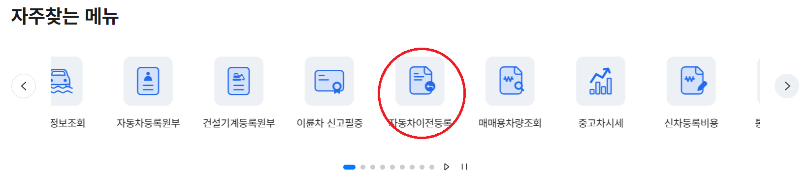 자동차 이전등록(명의변경) 방법