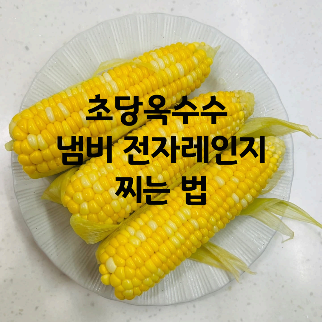 초당옥수수 맛있게 삶는 법. 전자레인지 찌는 법. 냄비 삶는 법.