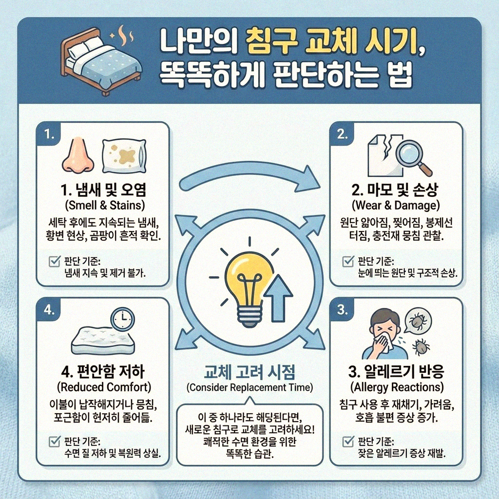 침구 교체 시기 똑똑하게 정하는 비법
