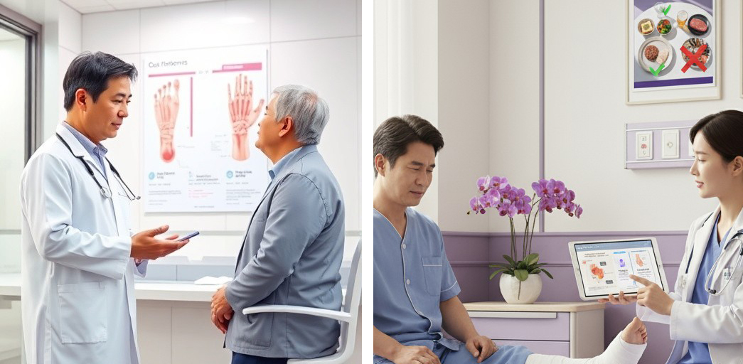 병원에서 알려주는 통풍 치료 순서와 주의사항