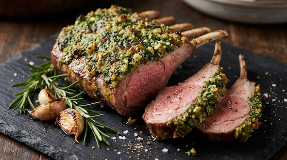 rosted lamb rack
