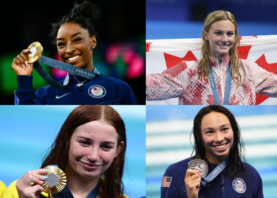 시몬 바일스/서머 매킨토시/몰리 오캘라헌/토리 후스케