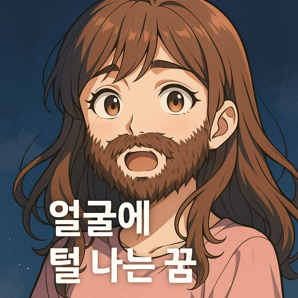 얼굴에 털 나는 꿈