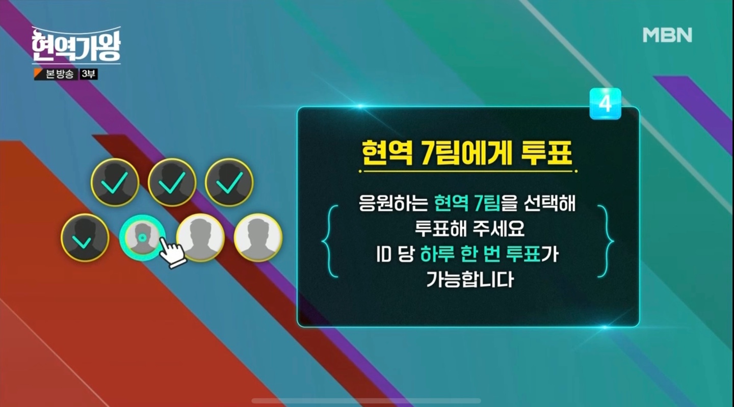 현역가왕 투표4