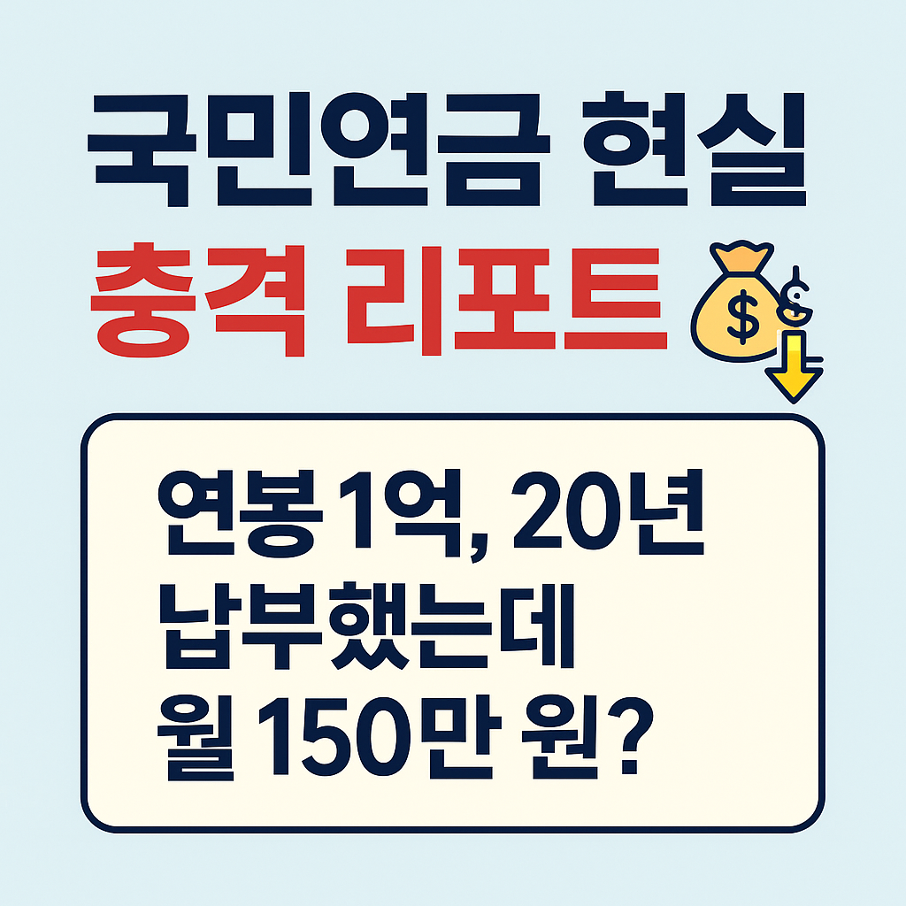 국민연금 수령액 현실 리포트