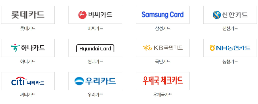 카드포인트 통합조회 카드사