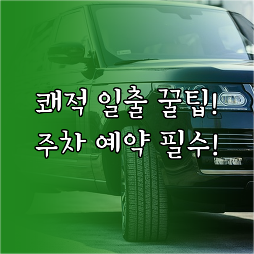 인파 속 쾌적한 일출 맞이 주차권 사..