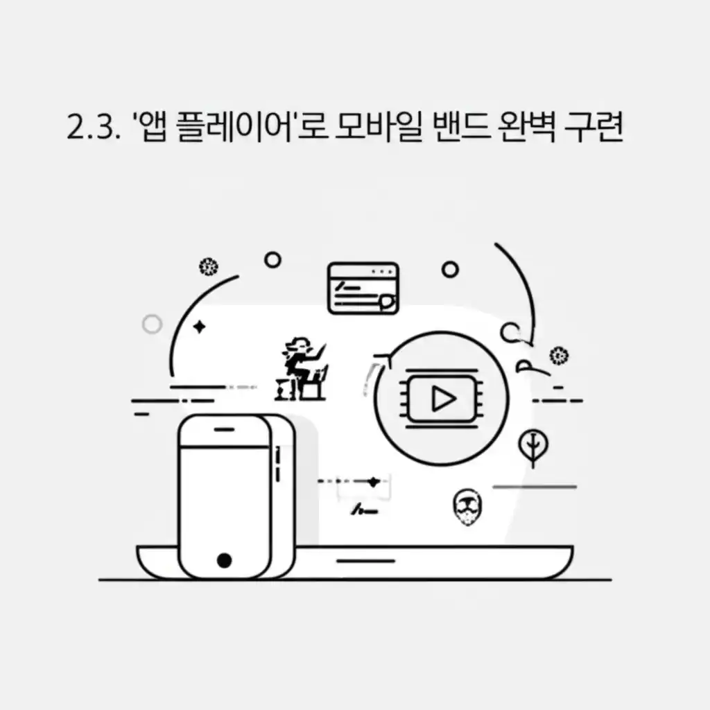 PC 앱 플레이어에서 네이버 밴드 앱이 실행된 화면. 밴드 PC버전 다운로드 없이 모바일 밴드를 구현.