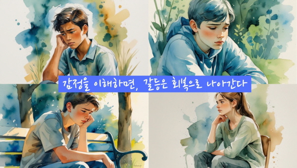 감정을 이해하면, 갈등은 회복으로 나아간다에 관한 그림