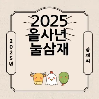 2025년 삼제띠 들삼재 눌삼재 날삼재에 대한 정보_21