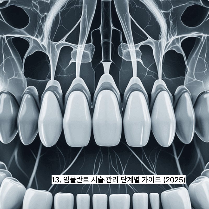 13. 임플란트 시술·관리 단계별 가이드 (2025)