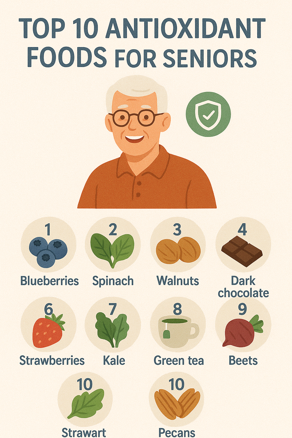 시니어 추천 항산화 식품 톱 10 이미지