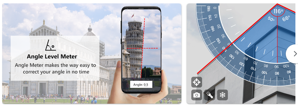 스마트 각도기 도구 각도