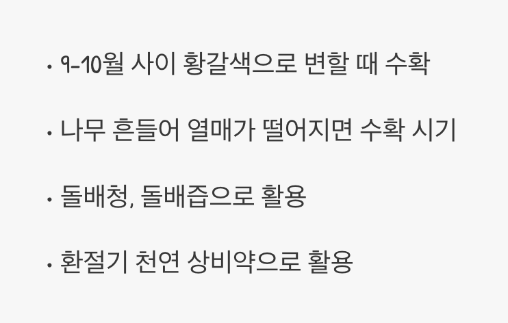 가장 보람된 순간, 수확과 활용법