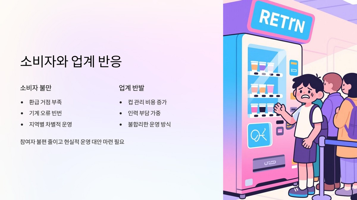 소비자 불편과 업계 반발 현황