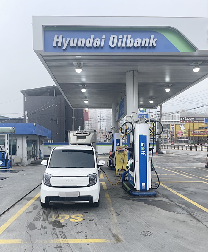 2025년 DMZ 평화마라톤 가는길에 주유소